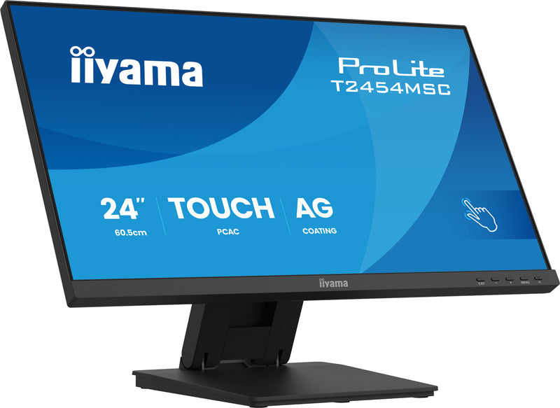 iiyama ProLite T2454MSC-B3AG computerskærm 60,5 cm (23.8") 1920 x 1080 pixel Fuld HD LED Berøringsskærm Multibruger Sort
