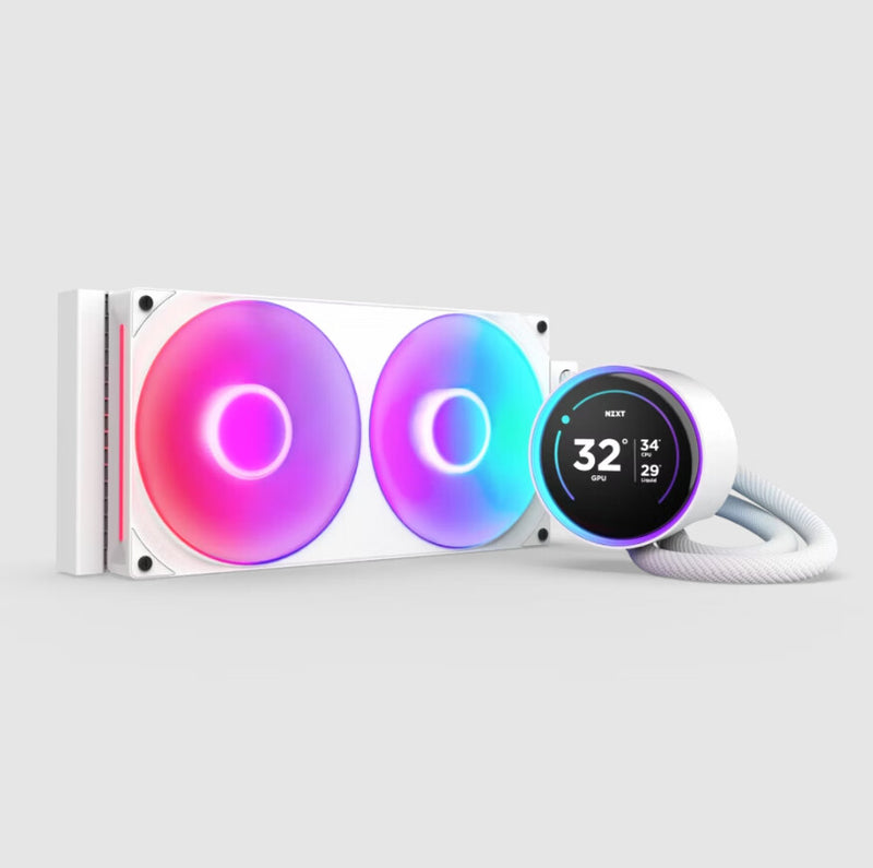 NZXT Kraken Elite 280 RGB Processor Alt-i-en væskekøler 14 cm Hvid 1 stk