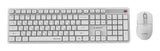 Gembird KBS-WMS-01-W-CYRL tastatur Mus inkluderet Kontor RF trådløst QWERTY US International, Ukrainsk, Russisk Hvid