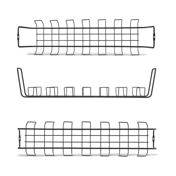 StarTech.com S1MB-DESK-CABLE-TRAY kabelorganisator Skrivebord Kabelkurv Sort 1 stk