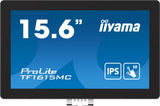 iiyama ProLite TF1615MC-B1 computerskærm 39,6 cm (15.6") 1920 x 1080 pixel Fuld HD Berøringsskærm Sort