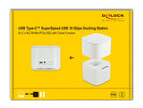DeLOCK 63331 drevkabinet SSD kabinet Hvid M.2