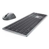 DELL KM7321W tastatur Mus inkluderet Kontor RF trådløs + Bluetooth QWERTY US International Grå, Titanium
