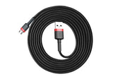 Baseus Cafule USB-kabel 2 m USB A Micro-USB A Sort, Rød