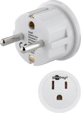 Goobay 45351 strømstik adapter Type F Type B Hvid