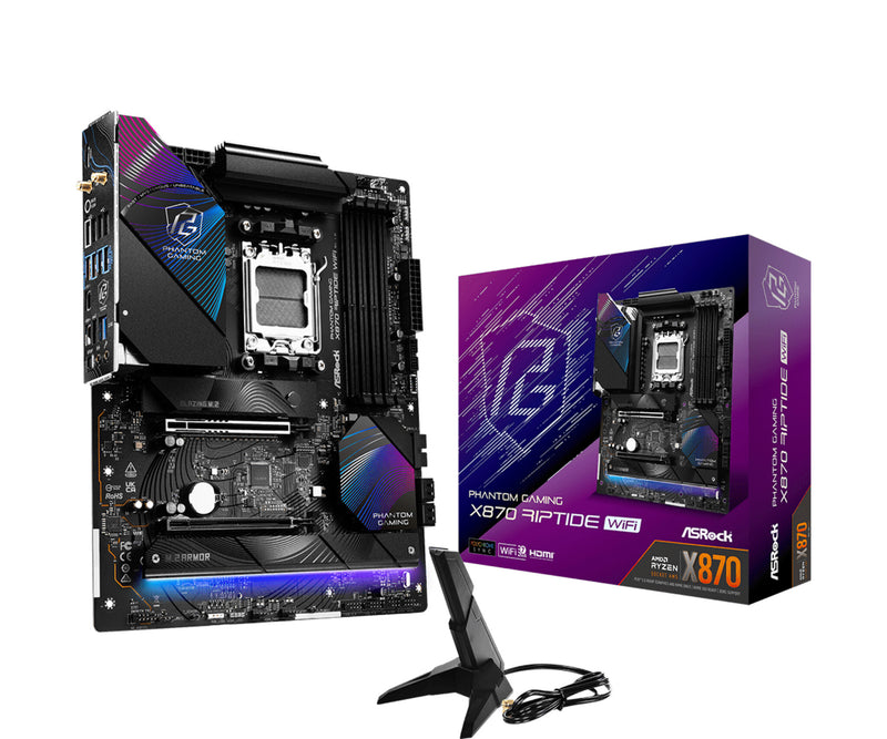 Asrock X870 Riptide WiFi AMD X870 Sokkel AM5 ATX