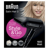 Braun 81475789 hårtørrer 1600 W Sort