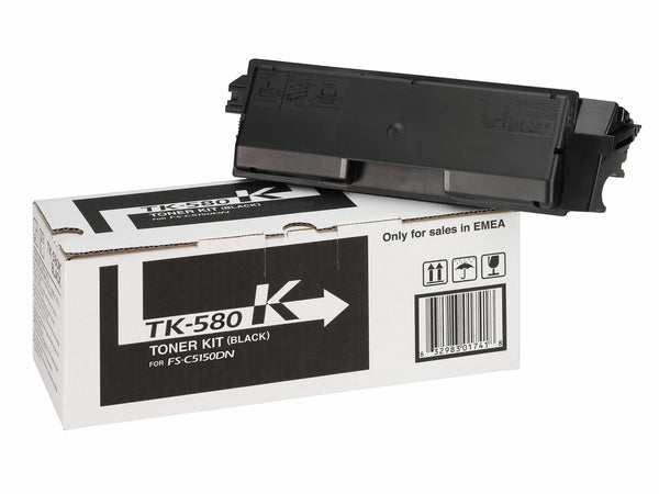 KYOCERA TK-580K tonerpatron 1 stk Original Sort