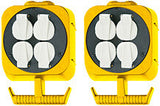 Brennenstuhl 1151760 stikdåse 5 m 2 AC stikkontakt(er) Sort, Hvid, Gul