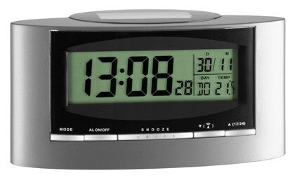 TFA-Dostmann 98.1071 vækkeur Digital alarmur Sort, Sølv