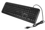 Voxicon DK-210WB tastatur USB QWERTY Nordisk Sort