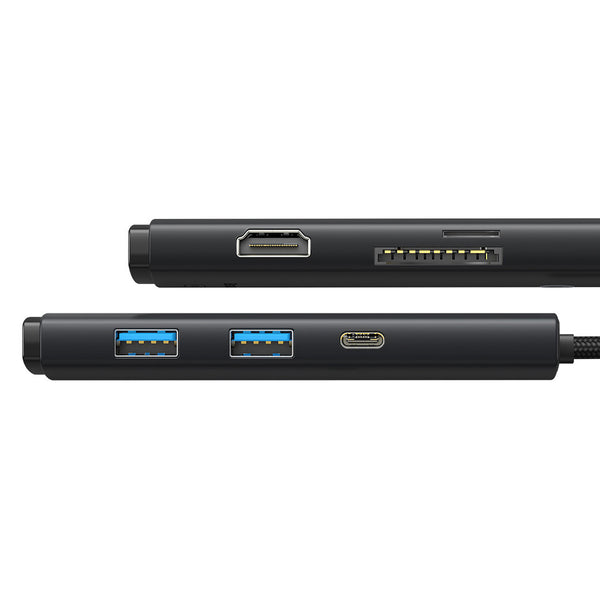 Baseus WKQX050001 interface hub USB Type-C 5000 Mbit/s Sort