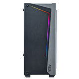 Azza APOLLO 430 Midi Tower Sort, Transparent