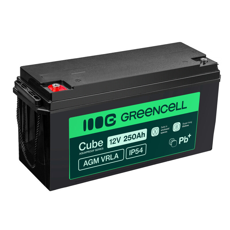 Green Cell AGM12V250AH-J UPS batteri Blybatterier (VRLA) 12 V 250 At
