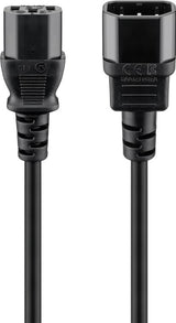Goobay 95124 el-ledning Sort 0,5 m IEC C14 IEC C13