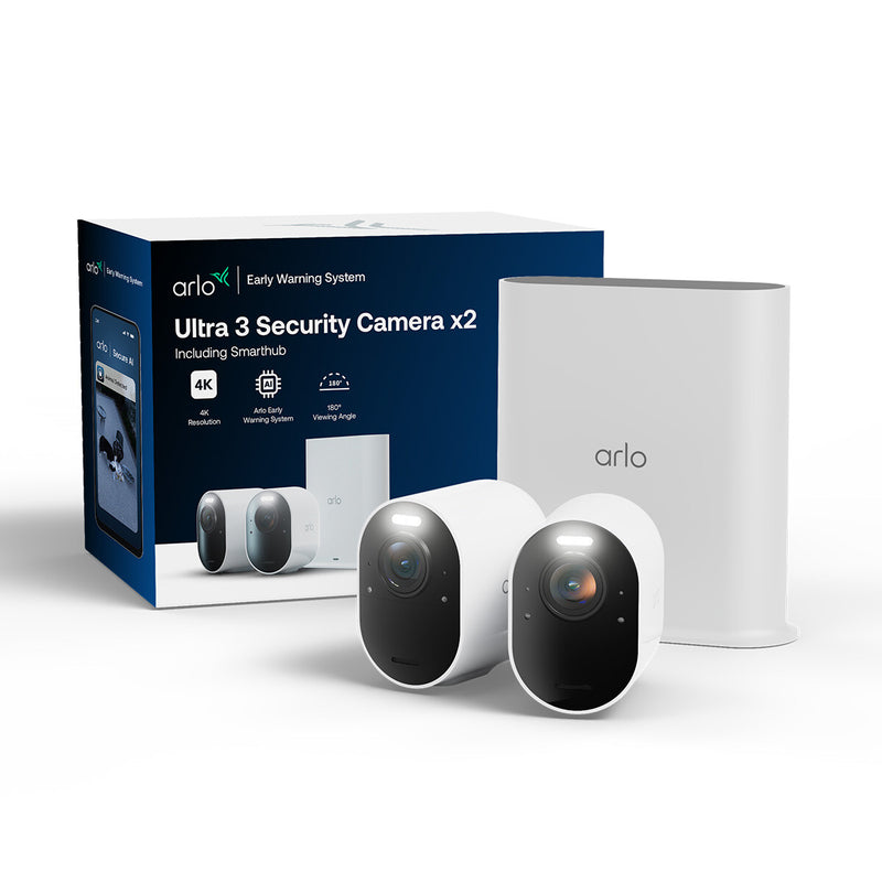 Arlo Ultra VMS5250 IP Kamera 2er Set IP-sikkerhedskamera Indendørs & udendørs 3840 x 2160 pixel Loft/væg