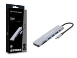 Conceptronic DONN19G dockingstation Ledningsført USB 3.2 Gen 1 (3.1 Gen 1) Type-C Grå