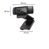 Logitech C920 Pro HD webcam 3 MP 1920 x 1080 pixel USB Sort