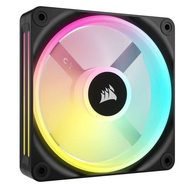 Corsair CUE LINK QX120 RGB Computerkabinet Ventilator 12 cm Sort, Hvid 1 stk