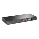 TP-Link TL-SL1218P netværksswitch Ikke administreret Gigabit Ethernet (10/100/1000) Strøm over Ethernet (PoE) 1U Sort