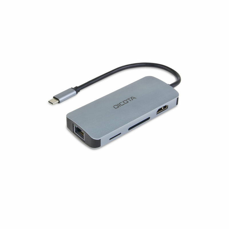 DICOTA D32062 interface hub USB Type-C Sølv
