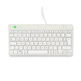 R-Go Tools Ergonomisk tastatur R-Go Compact Break, kompakt tastatur med pauseprogram, QWERTZ (DE), kablet, hvid