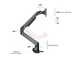 Multibrackets 7174 skærmbeslag og -stativer 81,3 cm (32") Skrivebord Sort