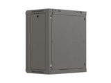 Lanberg WF03-5312-10B stativ 12U Vægmonteret stativ Sort
