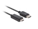 Lanberg CA-DPHD-11CC-0050-BK kabel kønsskifter DisplayPort HDMI Sort
