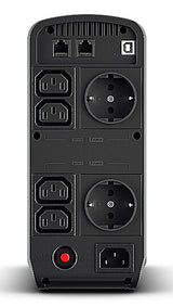 CyberPower CP900EIPFCLCD UPS-enhed Interaktivt indgangsstik 0,9 kVA 540 W 6 AC stikkontakt(er)