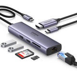 Ugreen 60515 dockingstation Ledningsført USB 3.2 Gen 1 (3.1 Gen 1) Type-C Grå