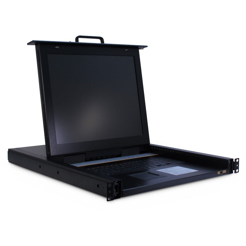 Inter-Tech KVM-1708 rack-konsol 43,2 cm (17") 1280 x 1024 pixel Stål Sort