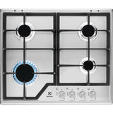 Electrolux KGS6426SX Rustfrit stål Indbygget 59 cm Gaskomfur 4 zone(s)
