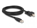 DeLOCK 87201 USB-kabel USB 2.0 2 m USB A USB B 0,48 Gbit/sek. Sort