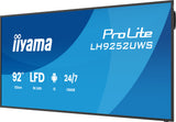 iiyama LH9252UWS-B1AG skilte display Kiosk design 2,34 m (92") LCD Wi-Fi 500 cd/m² UltraWide 5K HD Sort Indbygget processer Android 24/7