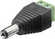 Goobay 76747 kabel kønsskifter Terminal Block 2-pin DC male (5.50 x 2.10 mm) Sort, Grøn