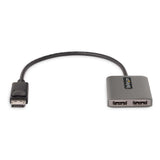 StarTech.com MST14DP122DP videokabel adapter 0,3 m DisplayPort 2 x DVI Grå