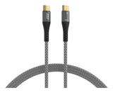 EFB Elektronik USB-CC-00001 USB-kabel USB 2.0 0,5 m USB C 0,48 Gbit/sek. 100 W Sort, Grå
