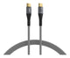 EFB Elektronik USB-CC-00004 USB-kabel USB 2.0 3 m USB C 0,48 Gbit/sek. 100 W Sort, Grå