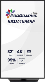 iiyama ProGraphic HB3201UHSNP-B1 computerskærm 80 cm (31.5") 3840 x 2160 pixel 4K Ultra HD Sort