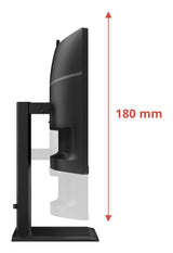 AOC E4 CU34E4CW computerskærm 86,4 cm (34") 3440 x 1440 pixel UltraWide Quad HD LED Sort