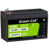 Green Cell LFPGC12V10AH UPS batteri Lithium jern fosfat (LiFePO4) 12,8 V 10 At
