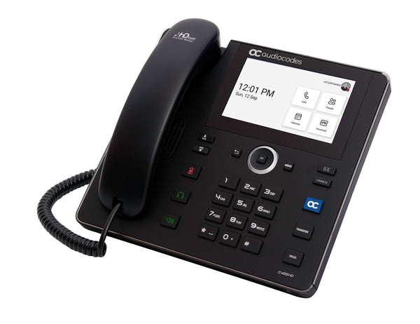AudioCodes C455HD IP-telefon Sort 8 Linier TFT