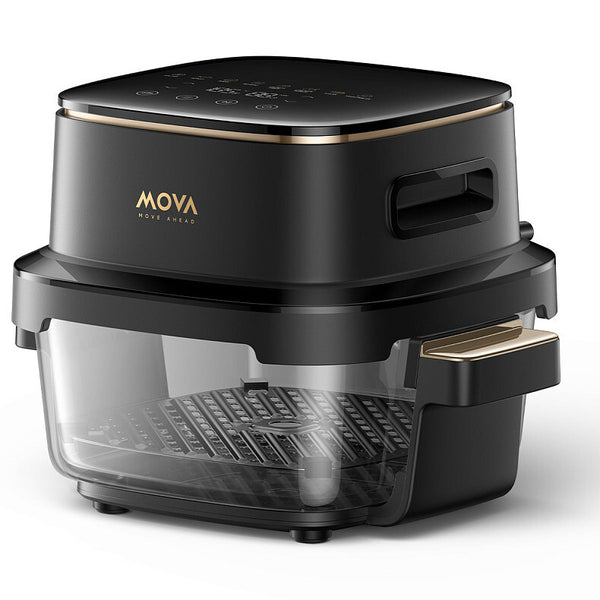 MOVA AF20 PRO frituregryde Enkelt 4 L Enkeltstående 1700 W Varmluftsteger Sort, Guld