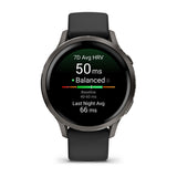 Garmin Venu 4 3,05 cm (1.2") AMOLED 41 mm Digital 390 x 390 pixel Berøringsskærm Sort Wi-Fi GPS (satellit)