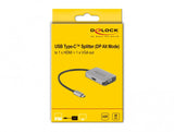 DeLOCK 87776 video-splitter USB Type-C 1x HDMI + 1x VGA