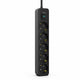 Inca IPW-44SY overspændingsbeskytter Sort 5 AC stikkontakt(er) 230 V 1,5 m