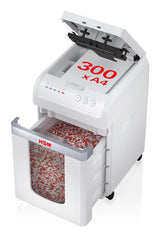 HSM Autofeed X300 papirmakulator Delvist makulering 52 dB 23 cm Sølv, Hvid