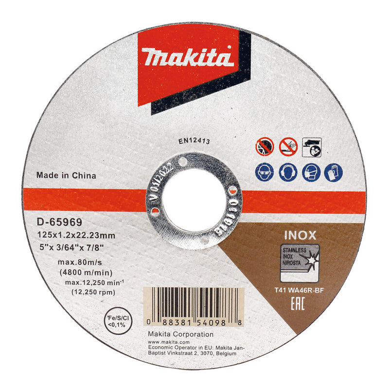 Makita D-65969-12 tilbehør vinkelsliber Skæreskive
