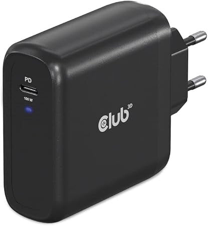 CLUB3D CAC-1908 Universel Sort Vekselstrøm Hurtig opladning Indendørs